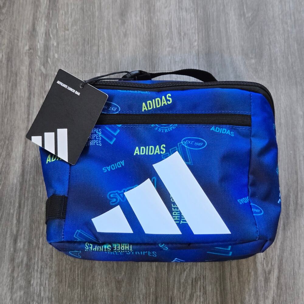 NEW Adidas Lunch Box Affliate Lunch Bag School Sport Cooler Insulated Collegiate